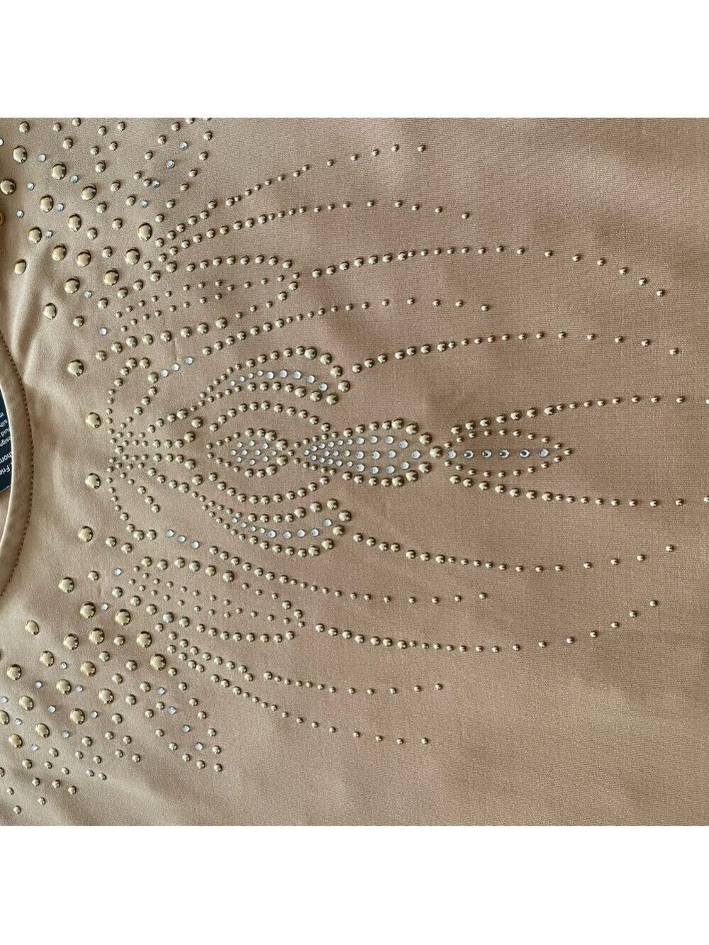 Tan Long Sleeve Embellished Top - Picture 10 of 15